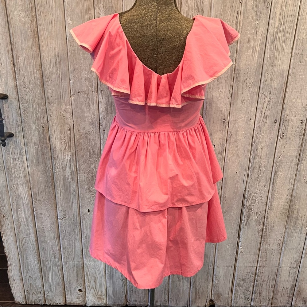 Pink Ruffled Tiered Dress - Picture 5 of 7